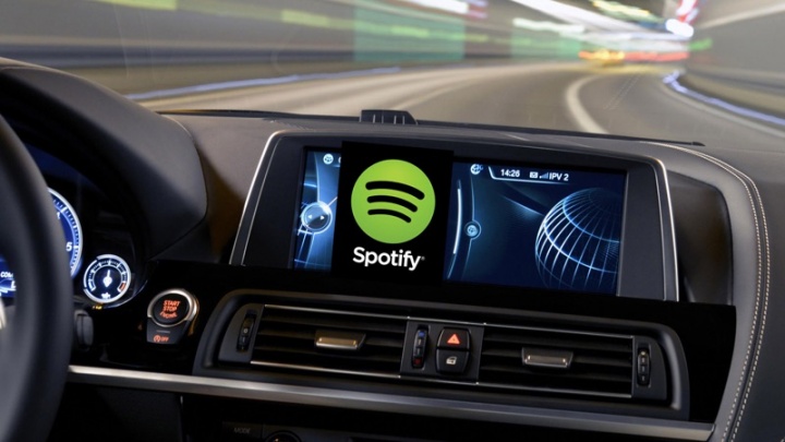 Spotify interface condução seguro