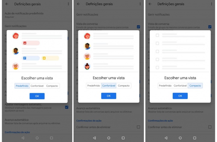 Google Gmail app aplicação Android