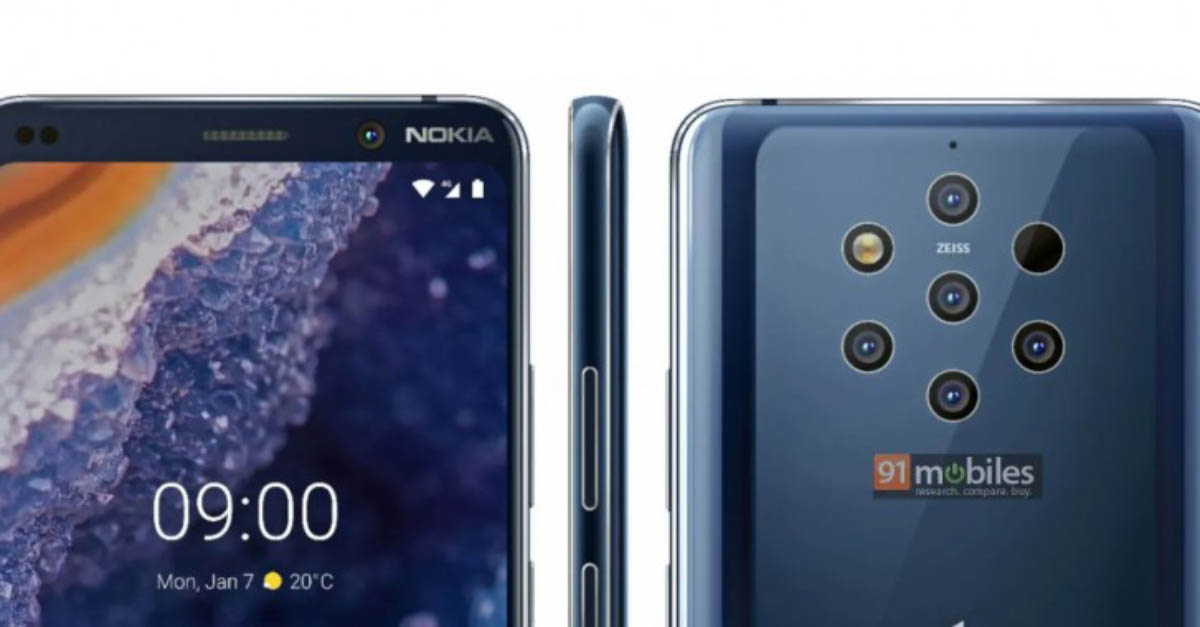Nokia 9 PureView Android smartphone 