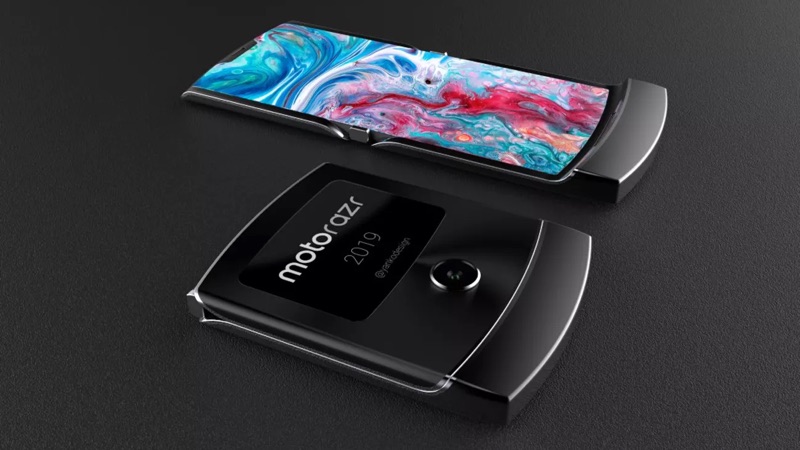 Motorola Razr dobrável smartphone ecrã
