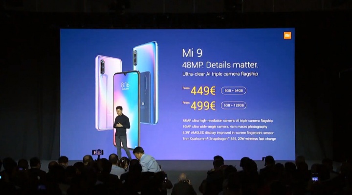 Xiaomi Mi 9 telemóvel Android