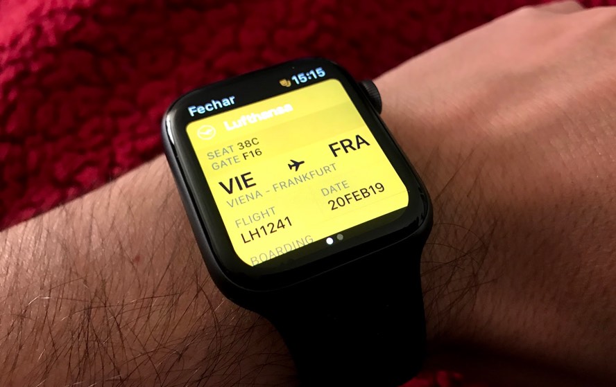 Wallet: Leve os seus bilhetes de avião no Apple Watch