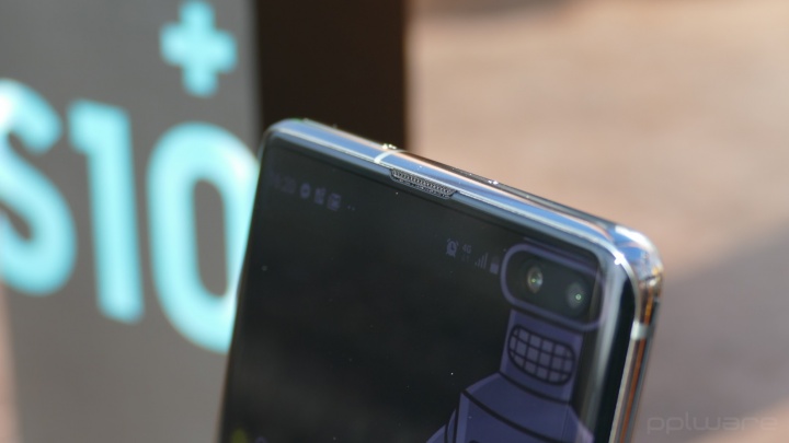 Samsung Galaxy S10 smartphones Android ecrã