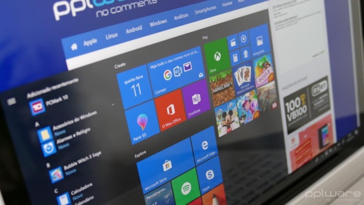 Menu Iniciar Windows 10 abrir apps fechar