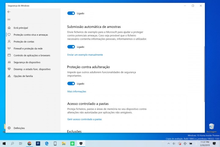 Windows 10 Microsoft antivírus proteger seguro