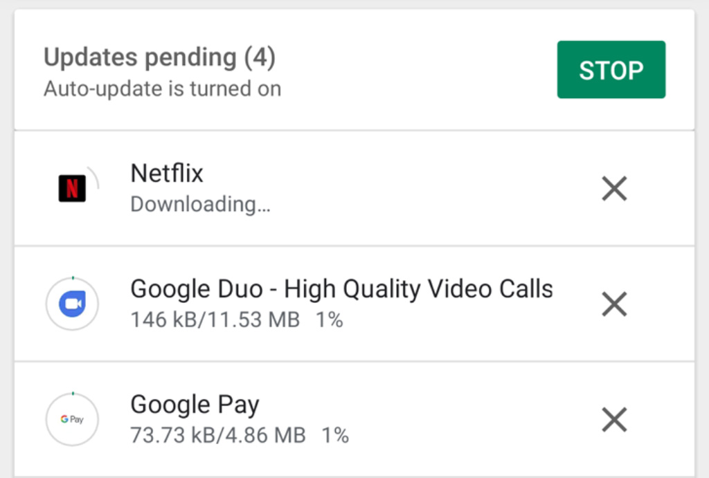 Google Play Store já permite a atualização simultânea de app no Android