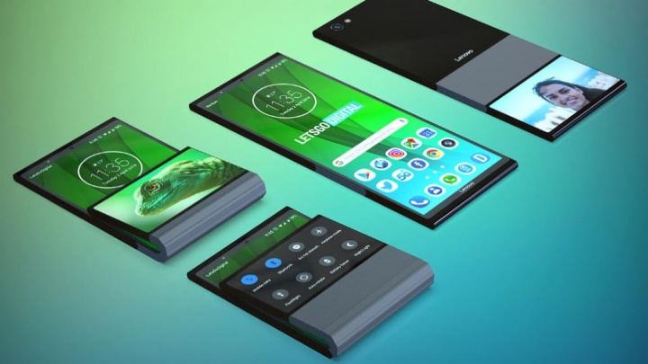 Lenovo smartphone dobrável Android patente