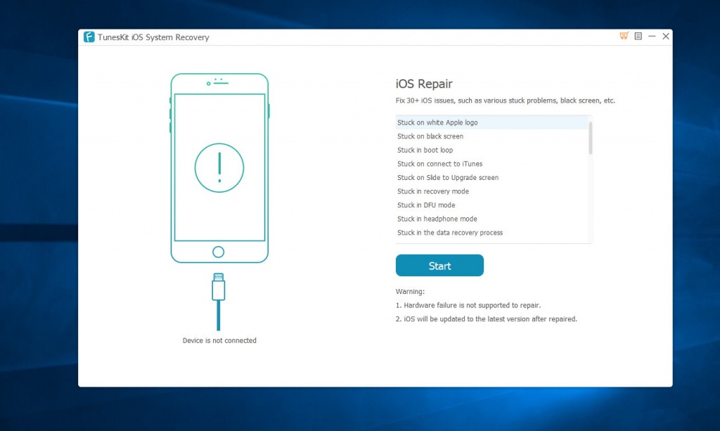 tuneskit ios system recovery crack download