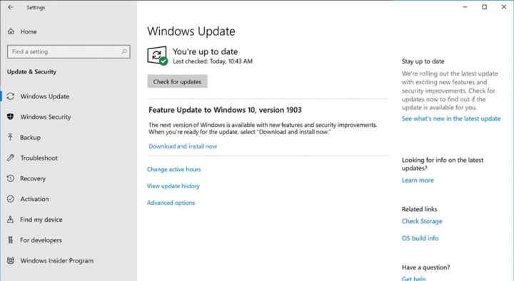 Windows 10 Microsoft instalação atualização controlo