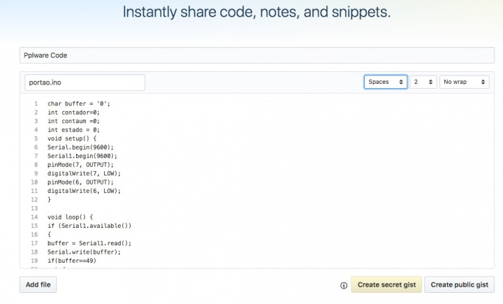 Gists: Partilhe de forma instantânea código fonte, notas e snippets