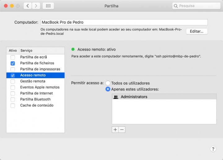 Aprenda a aceder remotamente ao seu Mac via SSH