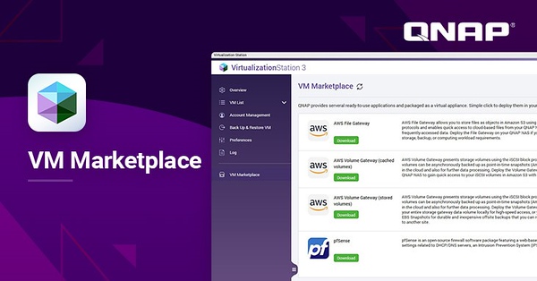 QNAP: Novo VM Marketplace para instalação agilizada de máquinas virtuais