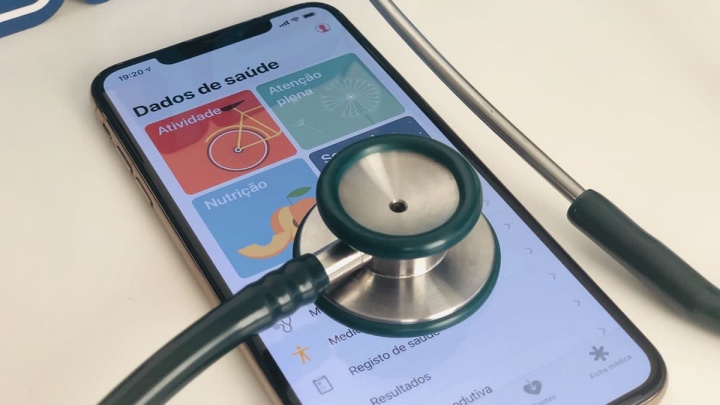 Imagem da App de Saude que recolhe dados de saúde do utilizador