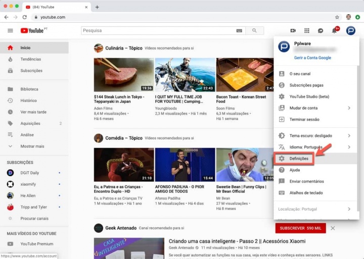 YouTube Google anónima vídeos privacidade
