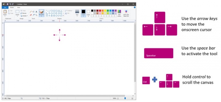 Windows 10 Microsoft Paint teclado novidades