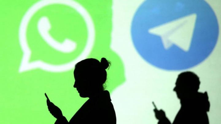 WhatsApp Telegram enviar ficheiros mensagens