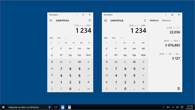 Calculadora do Windows já funciona na Web, Android e iOS