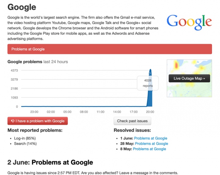 Serviços da Google estão doidos? São vários os que estão intermitentes
