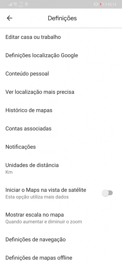 Google Maps notificações controlar utilizador