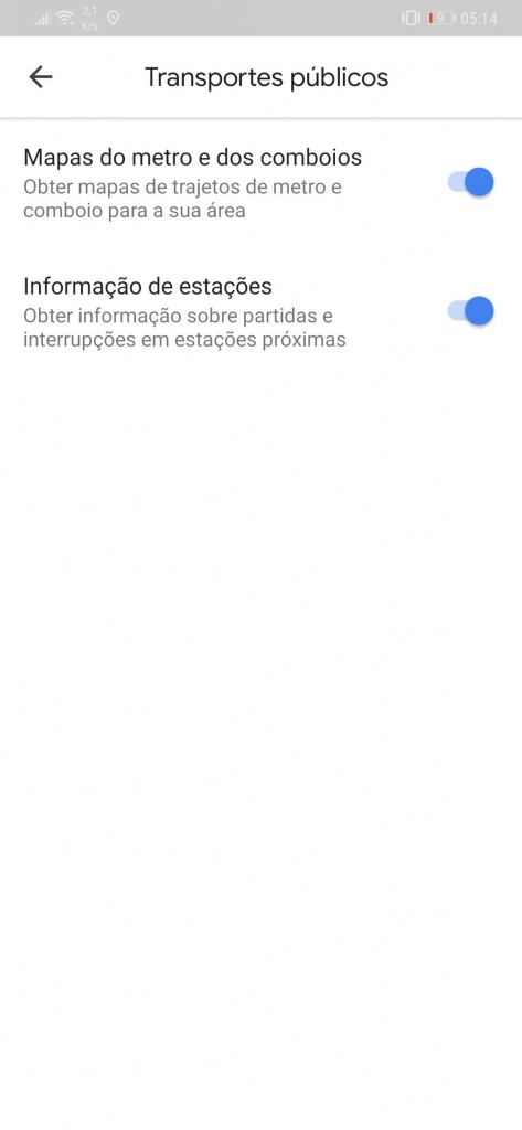 Google Maps notificações controlar utilizador