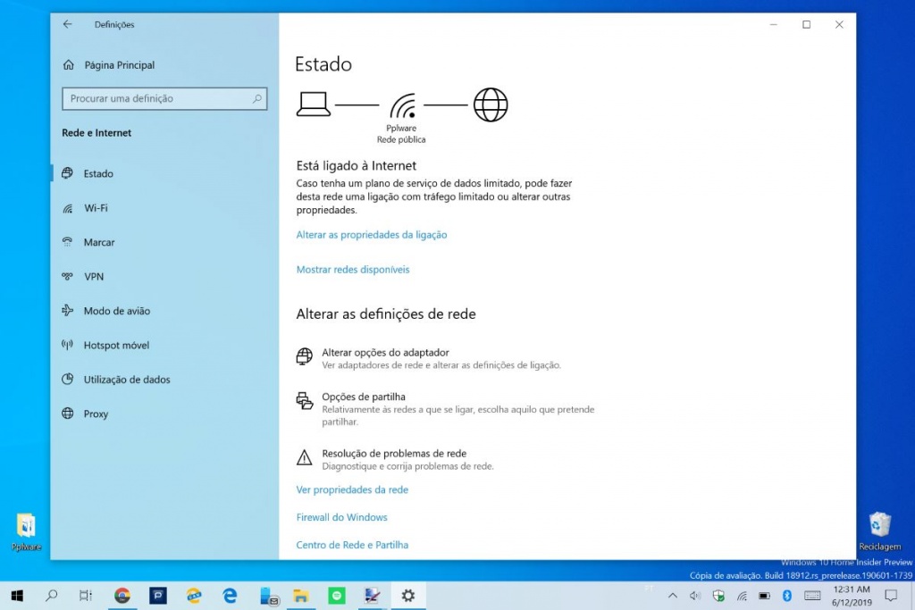 Windows 10 Microsoft interfaces rede configuração