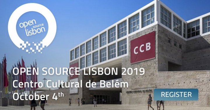 Reserve já o seu lugar no Open Source Lisbon 2019