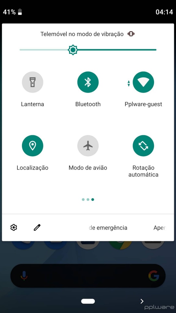 Android interface canhotos opções programador