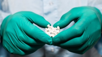 Imagem osso conseguido através de bioimpressão 3D pela ESA
