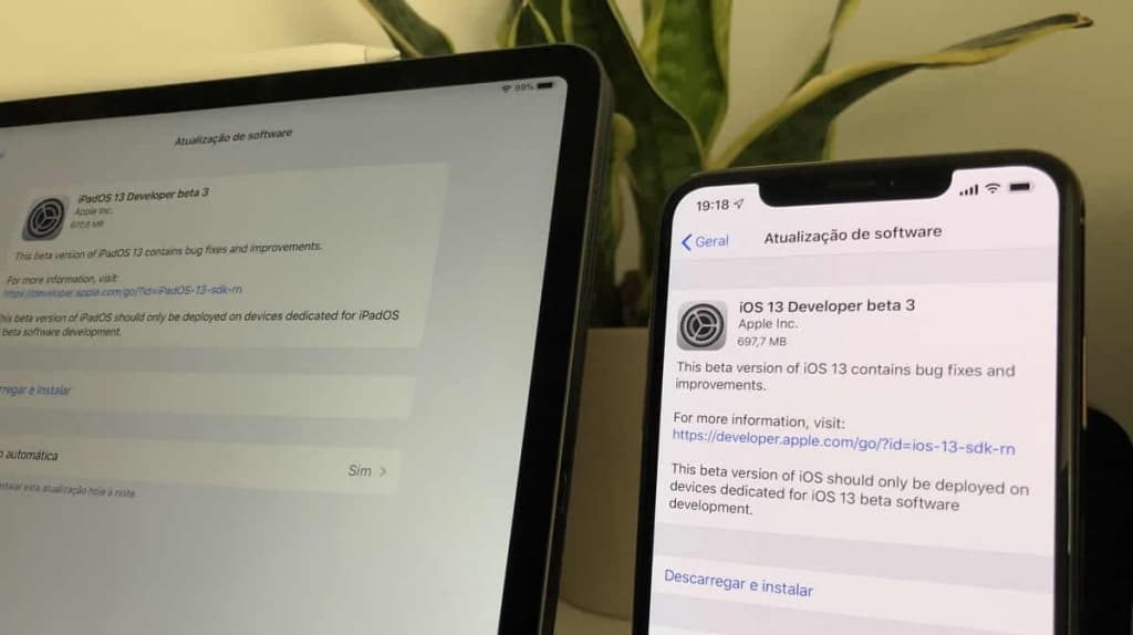 Apple lança a terceira versão beta do iOS 13 e não só…