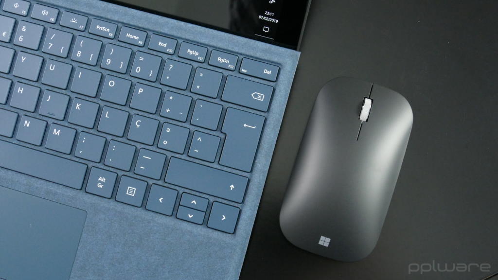 teclado virtual ecrã Windows 10 tátil