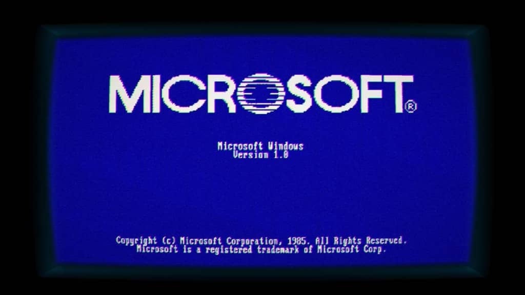 Windows 1.11 Stranger Things Microsoft 1985 Netflix