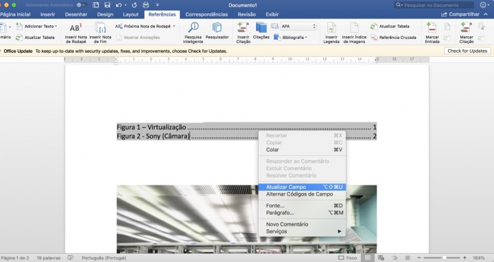 Microsoft Word: Como criar e inserir uma tabela de Figuras