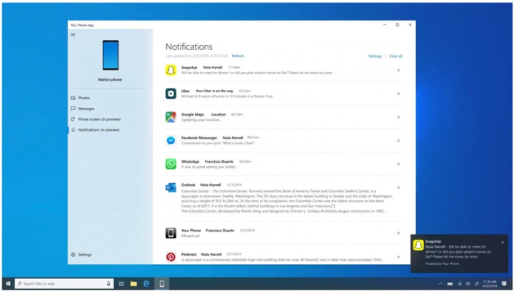 Windows 10: App Your Phone já permite gerir notificações do Android