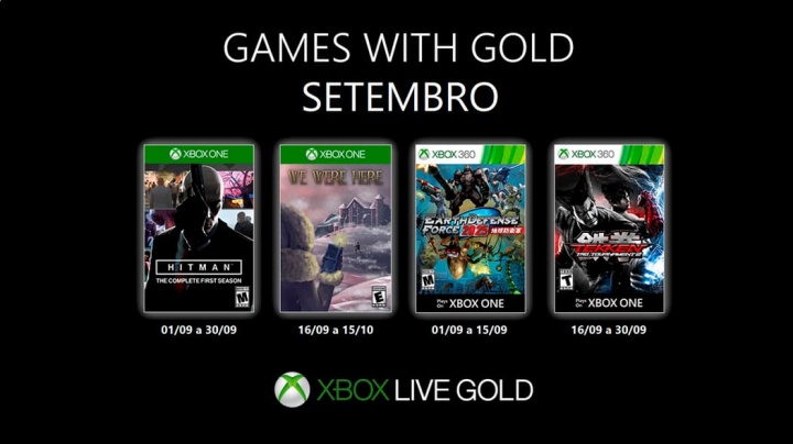 Games with Gold – setembro de 2019 com novos jogos no Xbox Live