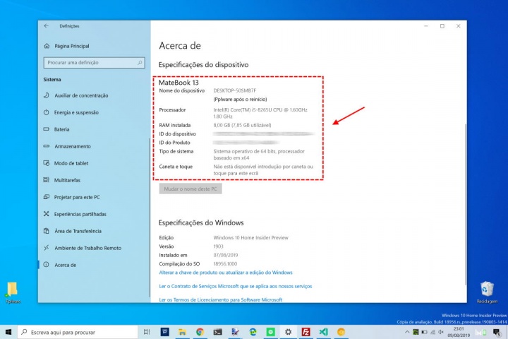 Windows 10 dados informação PC utilizadores