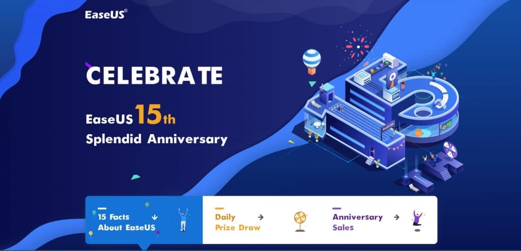 15 anos de EaseUS, 15 anos de fantástico software