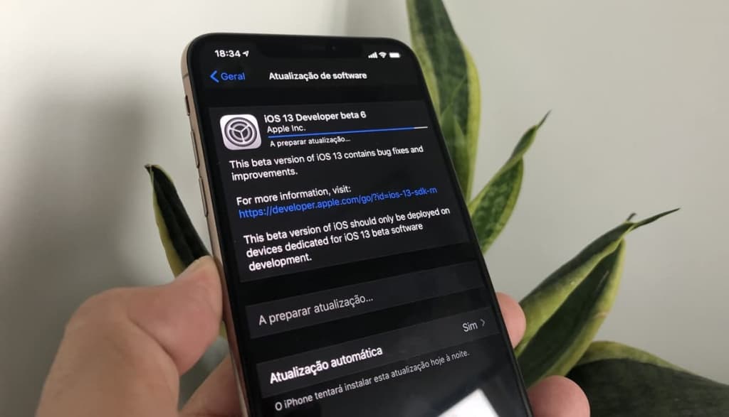 Apple lançou o iOS 13 beta 6 para programadores