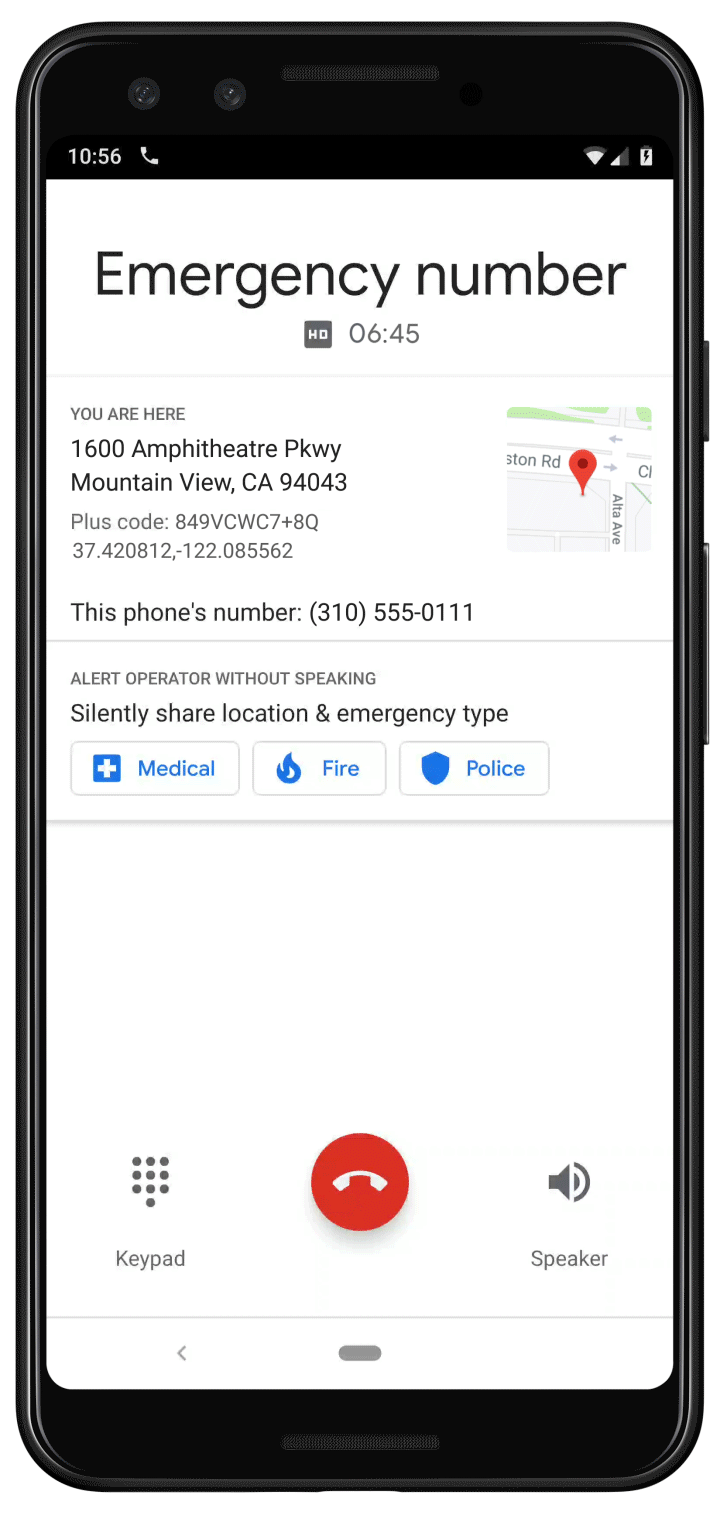 Android Google 112 emergência utilizadores