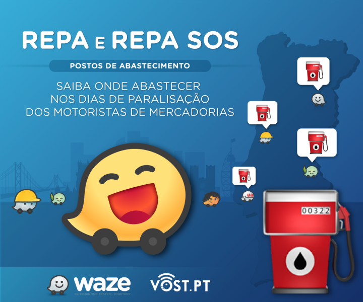 Postos de combustível de emergência? O Waze diz-lhe onde estão