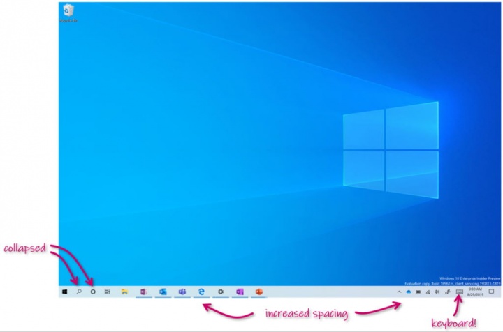 Windows 10 tablet Microsoft cloud interface