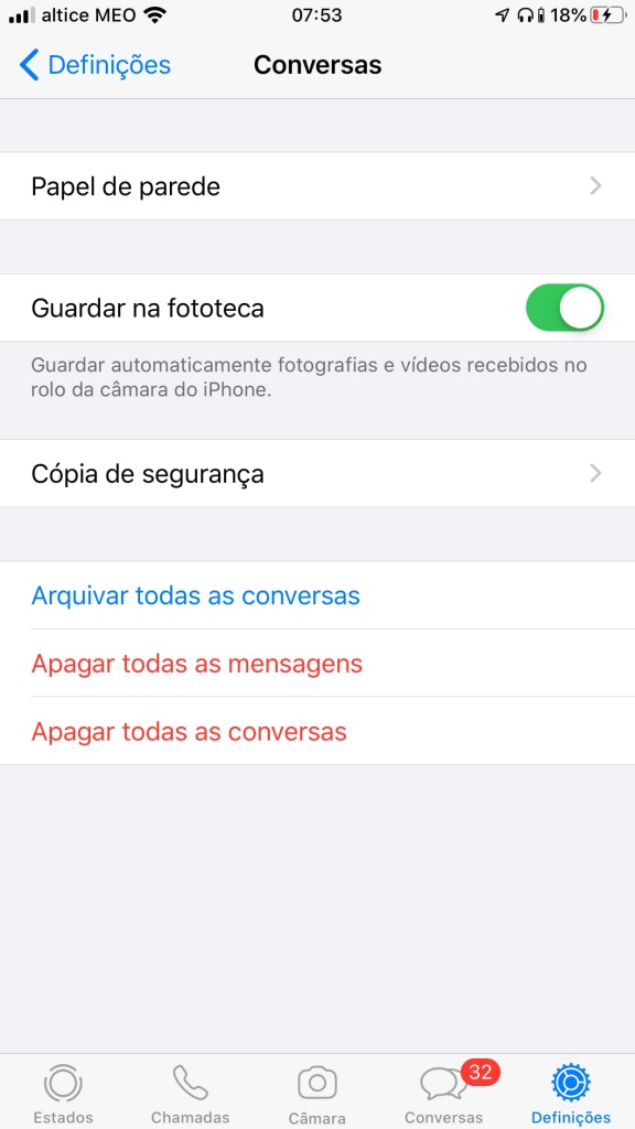 Whatsapp Saiba Como Pode Mudar O Papel De Parede 0678