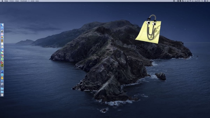 Imagem do clippy da Microsoft no macOS