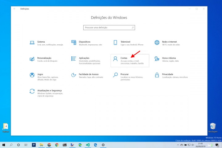 Windows 10 controlar dados partilha definições