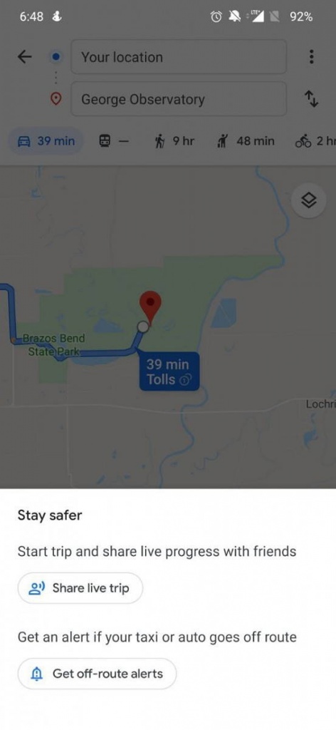 Google Maps utilizadores protegidos transporte