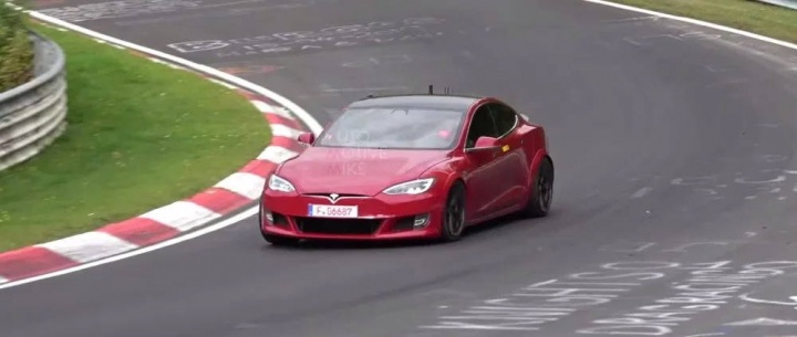Tesla Model S Nürburgring Porsche elétricos