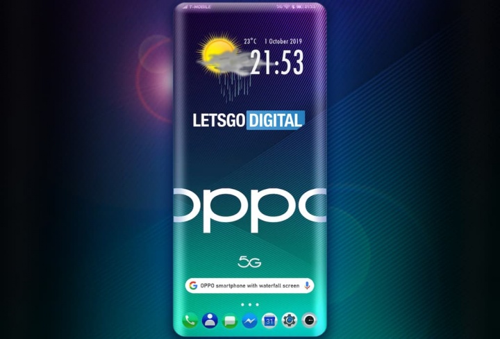 OPPO está a preparar um smartphone com ecrã sem molduras e efeito “3D waterfall”