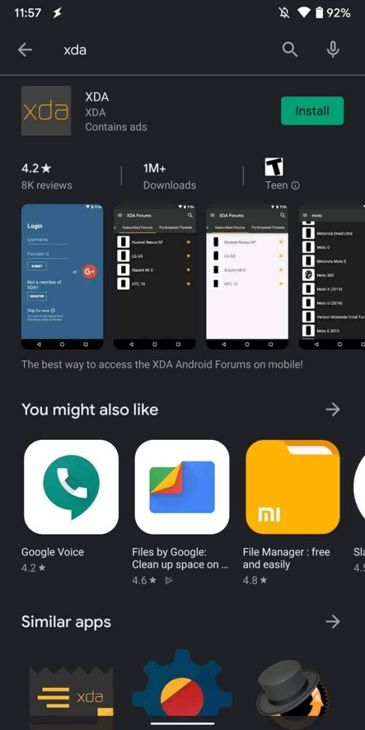 Dark Mode Play Store Android Google apps