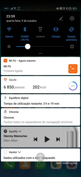 Mi Fit Mi Band Xiaomi notificação Android