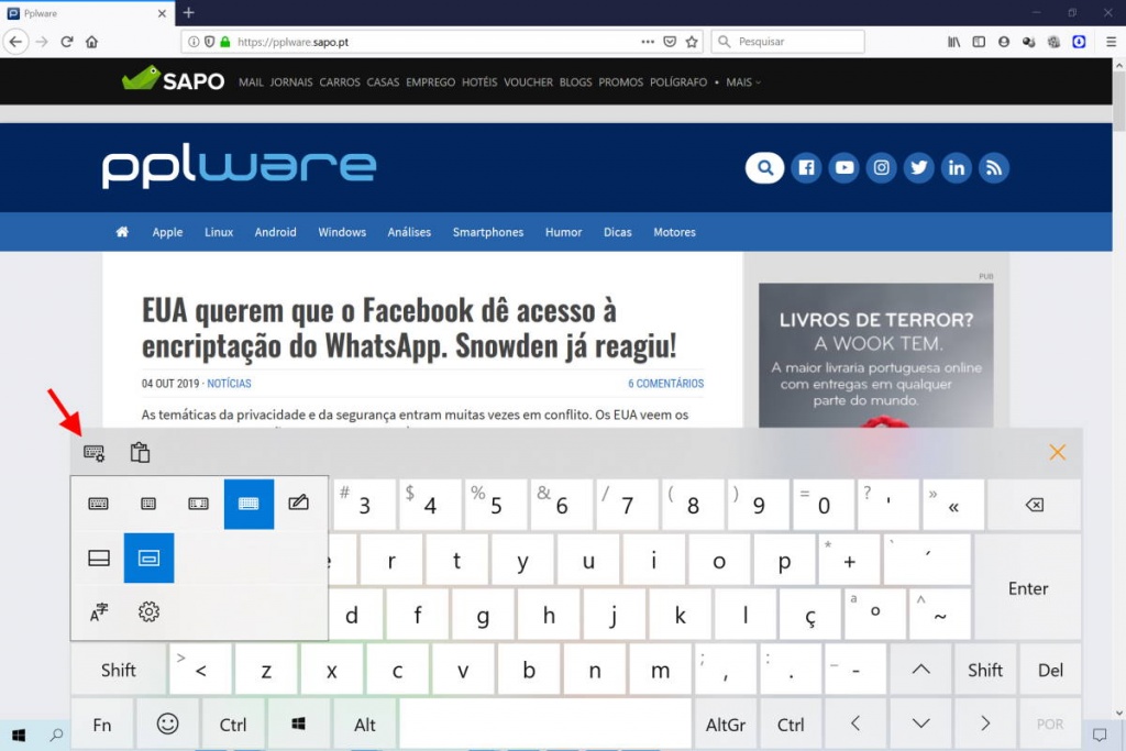 Dica Saiba Como Pode Ativar O Teclado Virtual Do Windows 10 0710