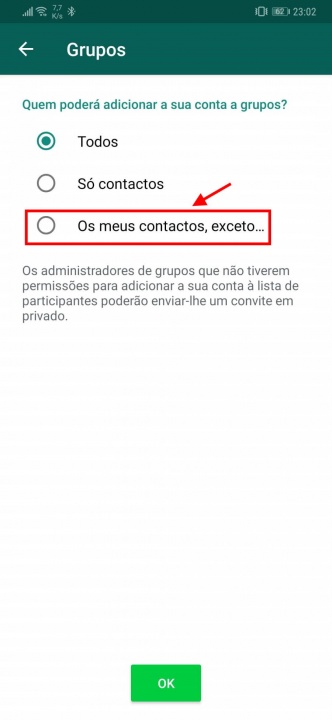 WhatsApp grupos utilizadores adicionar novidades